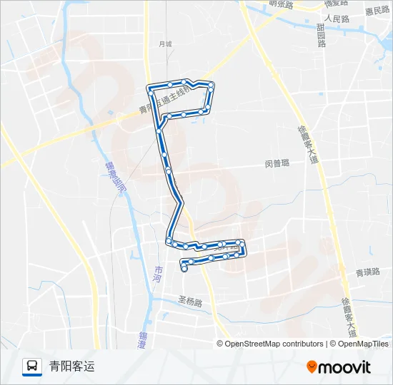 公交516环线路的线路图