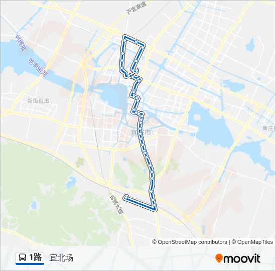 1路 Bus Line Map