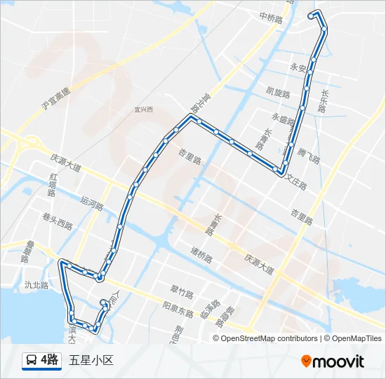 4路 Bus Line Map