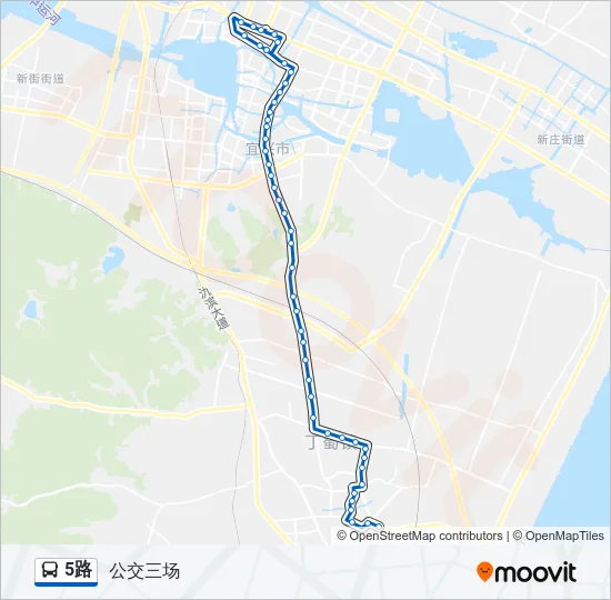 5路 Bus Line Map