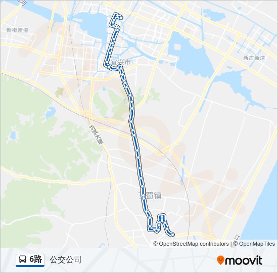 6路 Bus Line Map