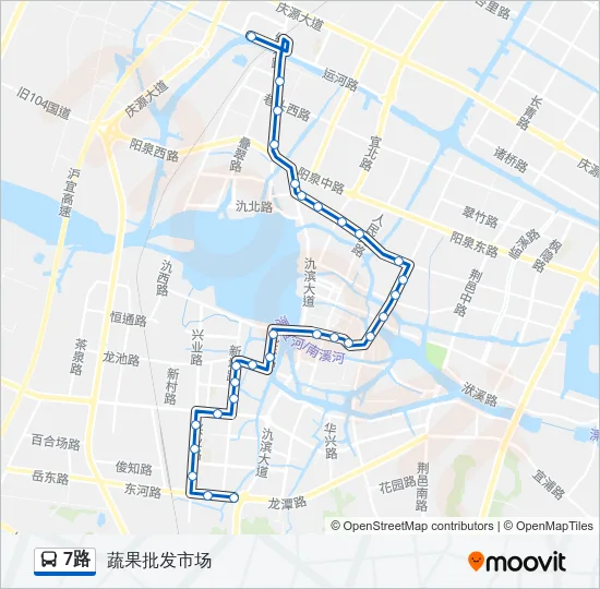 7路 Bus Line Map