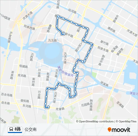 8路 Bus Line Map