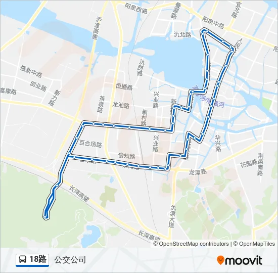 18路 Bus Line Map