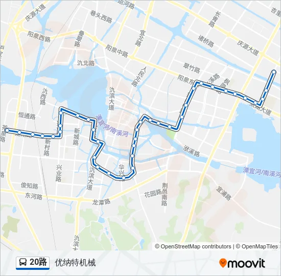 20路 Bus Line Map