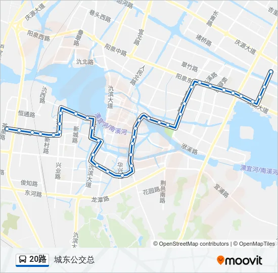 20路 Bus Line Map