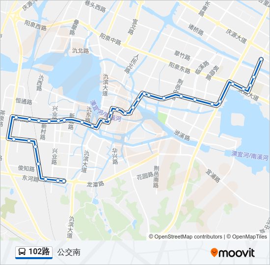 102路 Bus Line Map