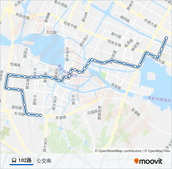 102路 Bus Line Map
