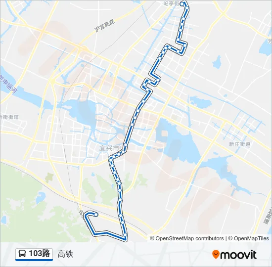 103路 Bus Line Map