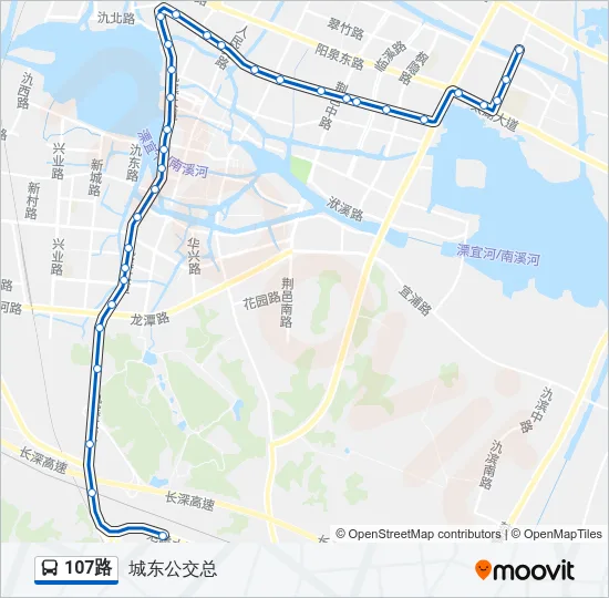 107路 Bus Line Map