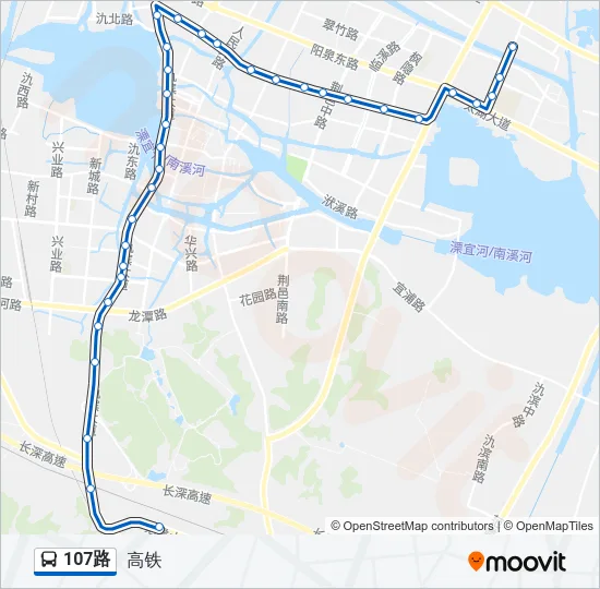 107路 Bus Line Map