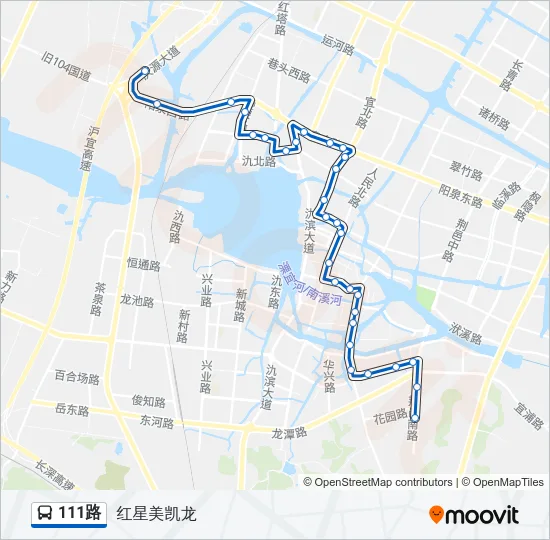 111路 Bus Line Map