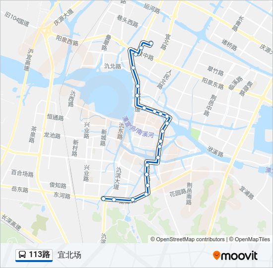 113路 bus Line Map