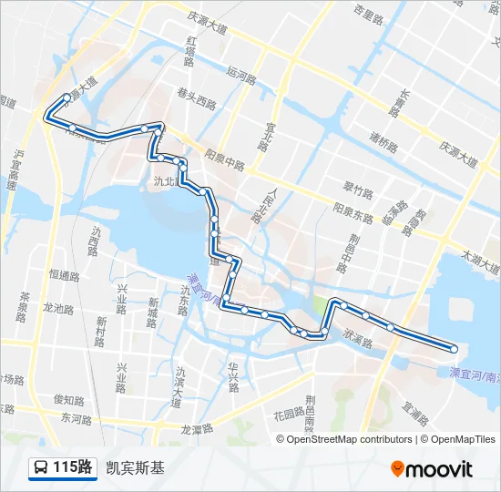 115路 Bus Line Map