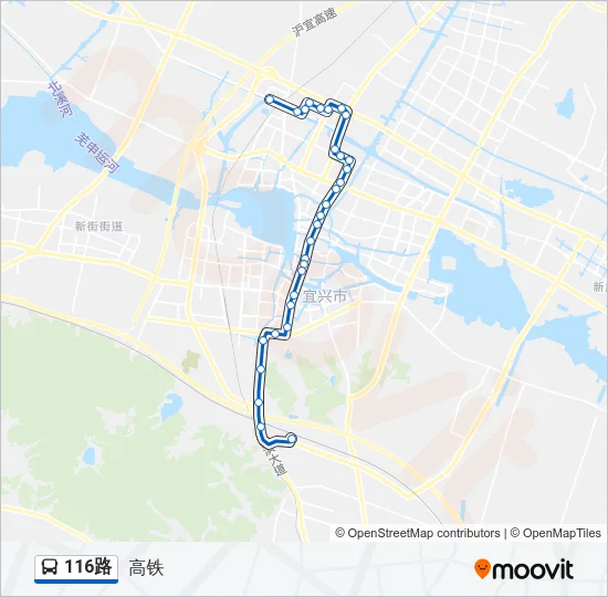 116路 Bus Line Map