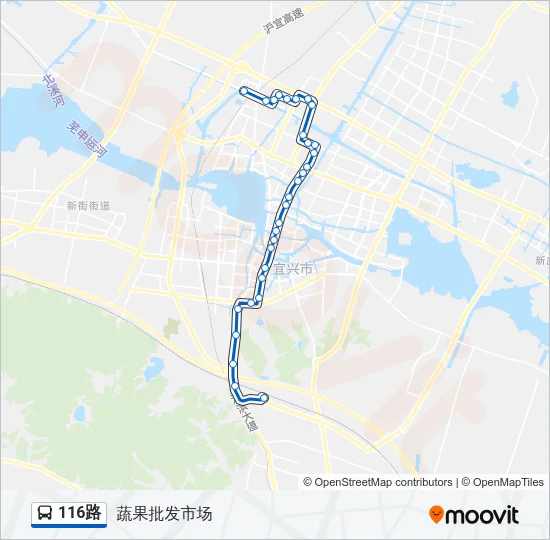 116路 Bus Line Map