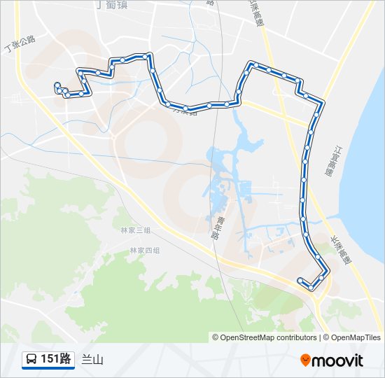 151路 Bus Line Map