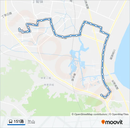 151路 Bus Line Map