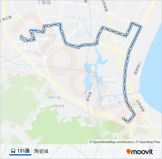 151路 Bus Line Map