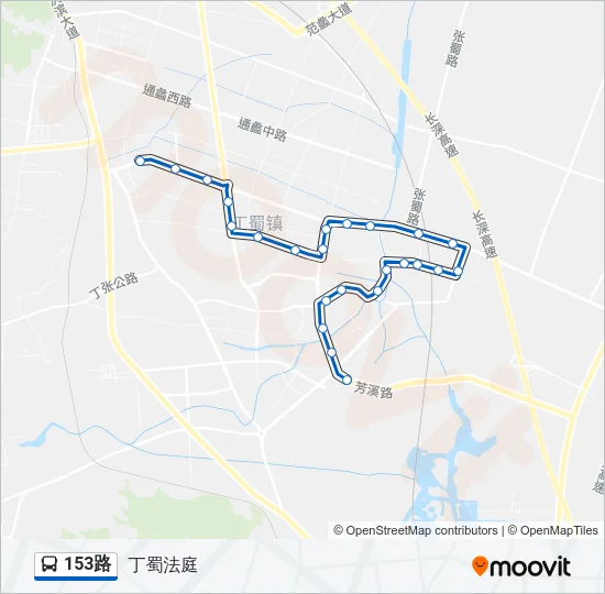 153路 Bus Line Map