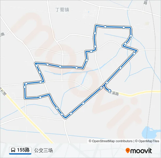 公交155路的线路图