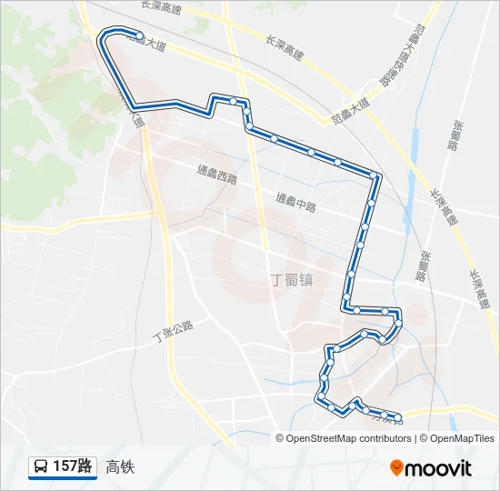 157路 Bus Line Map