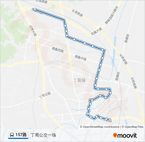 157路 Bus Line Map