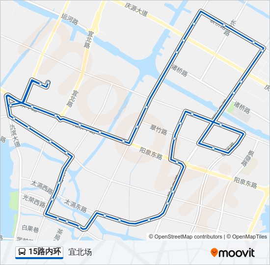 15路内环 Bus Line Map