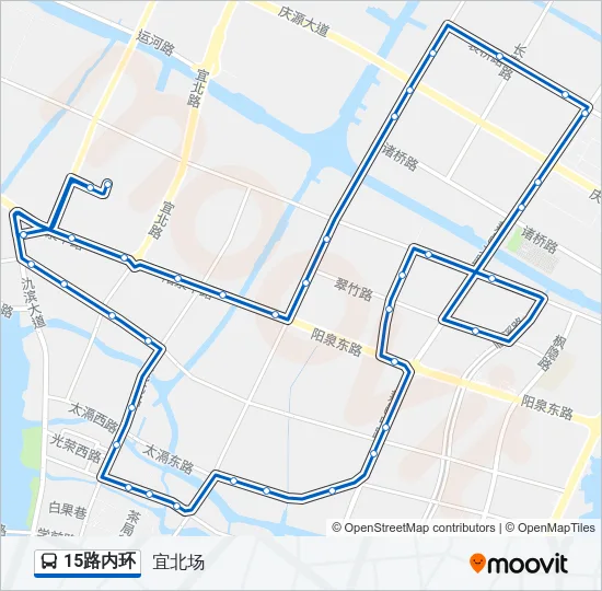 15路内环 Bus Line Map