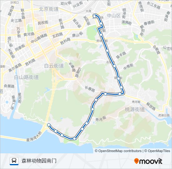 公交5路的线路图
