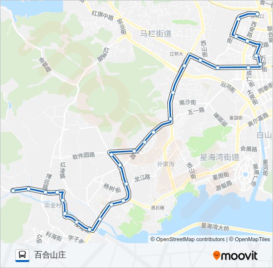 公交10路的线路图