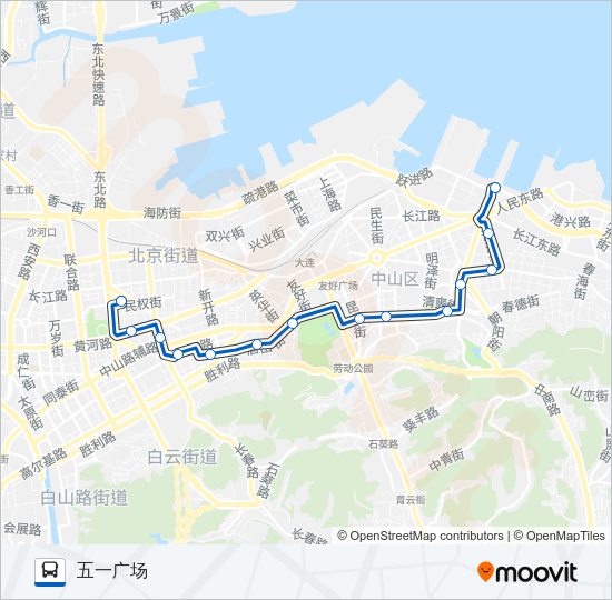 公交11路的线路图