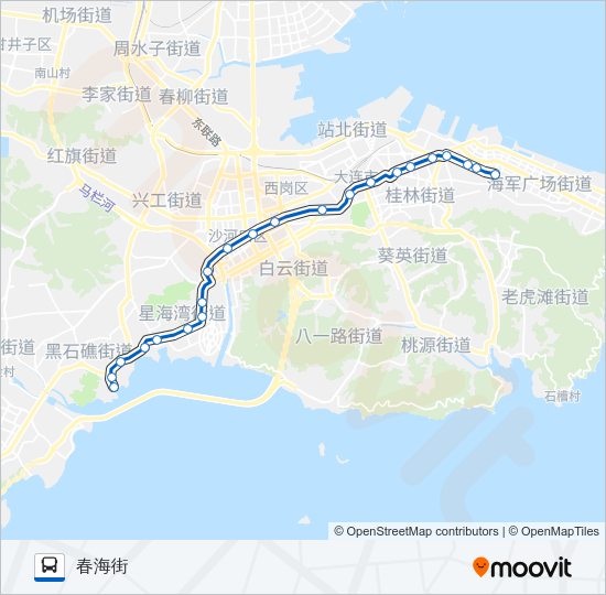 公交16路的线路图