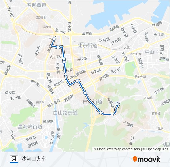 公交17路的线路图