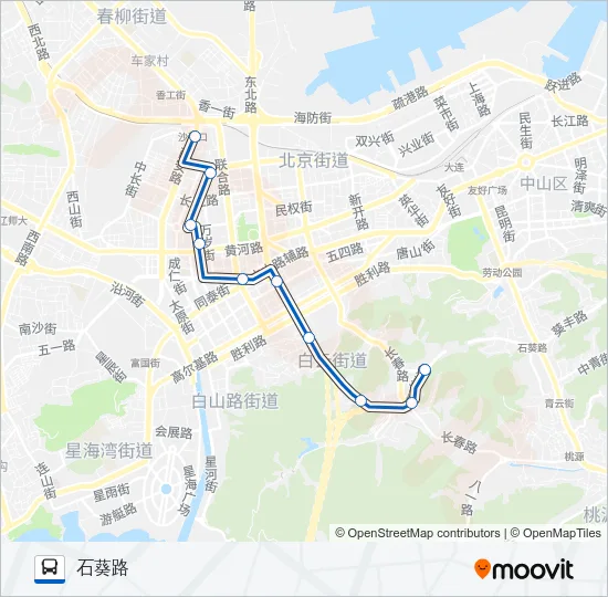 17路 Bus Line Map