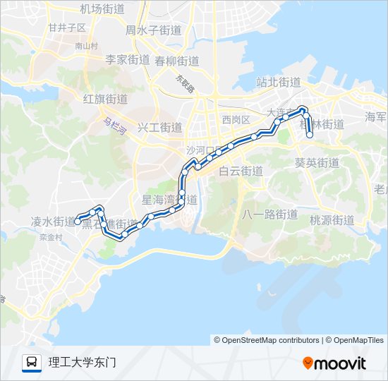 公交23路的线路图