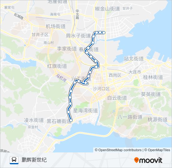 公交25路的线路图