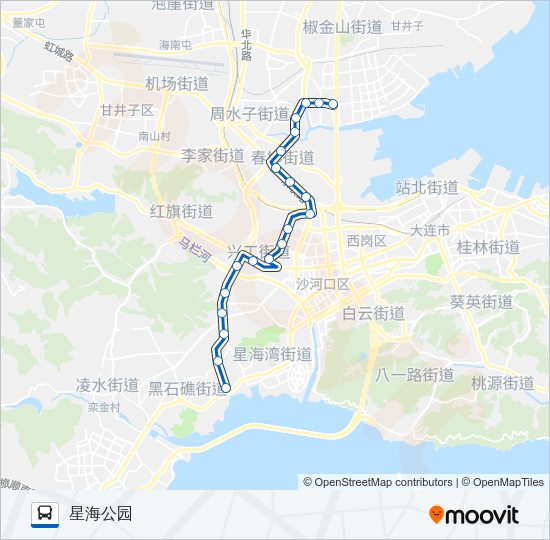 公交25路的线路图