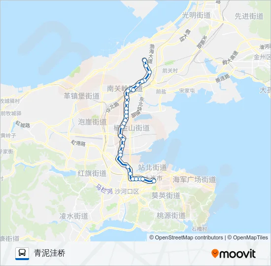 公交1加车路的线路图