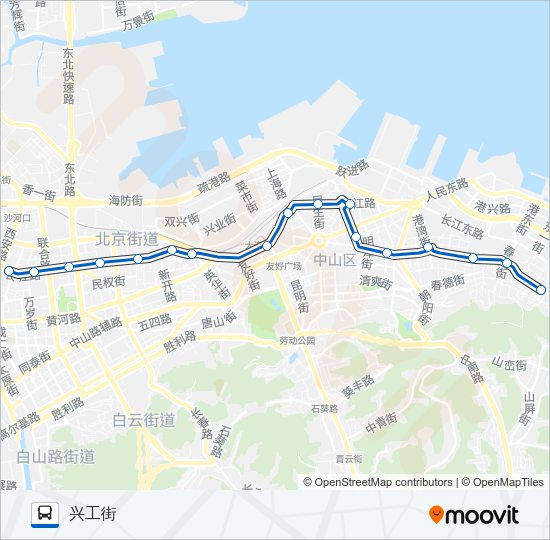 201路 Bus Line Map