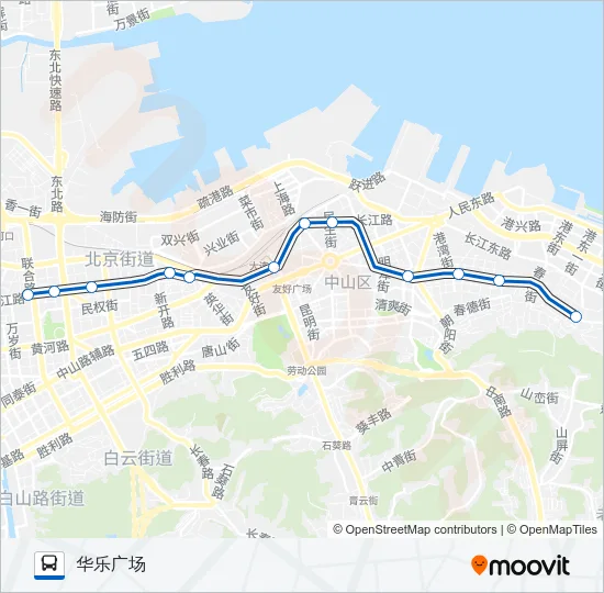 公交201路的线路图