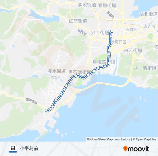 公交202路的线路图