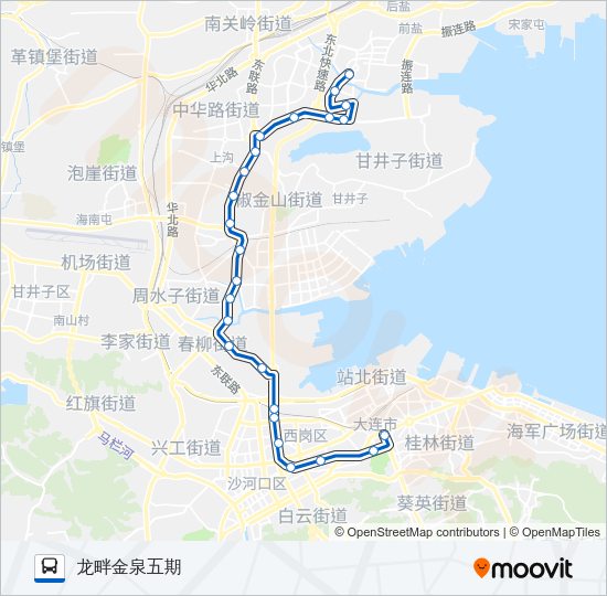 公交303路的线路图