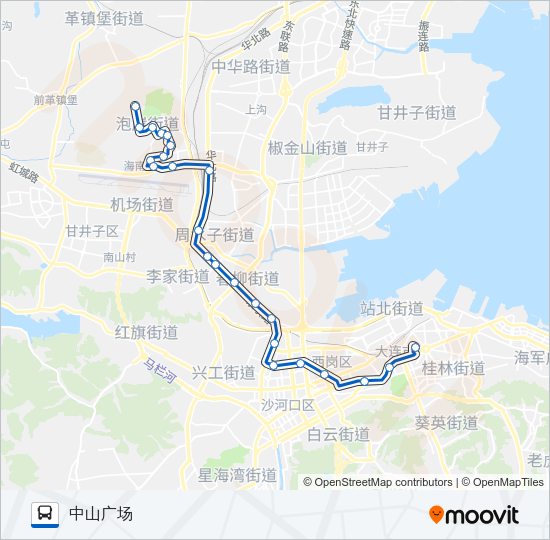 公交405路的线路图