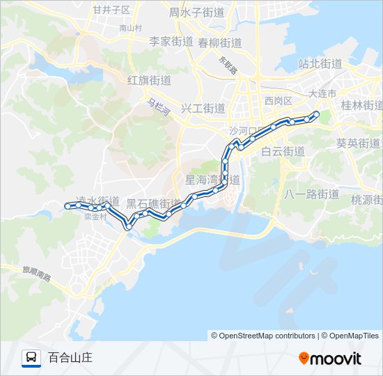 公交406路的线路图