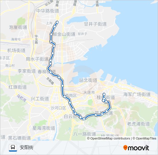 公交407路的线路图