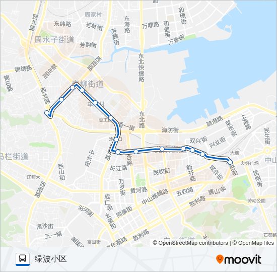 公交411路的线路图