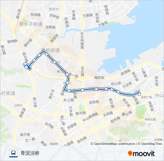公交411路的线路图