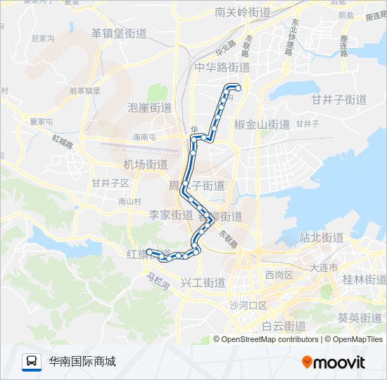 公交413路的线路图