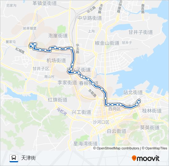 公交414路的线路图